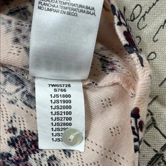 Lucky Brand Floral Print Henley Knit Top - Picture 11 of 13